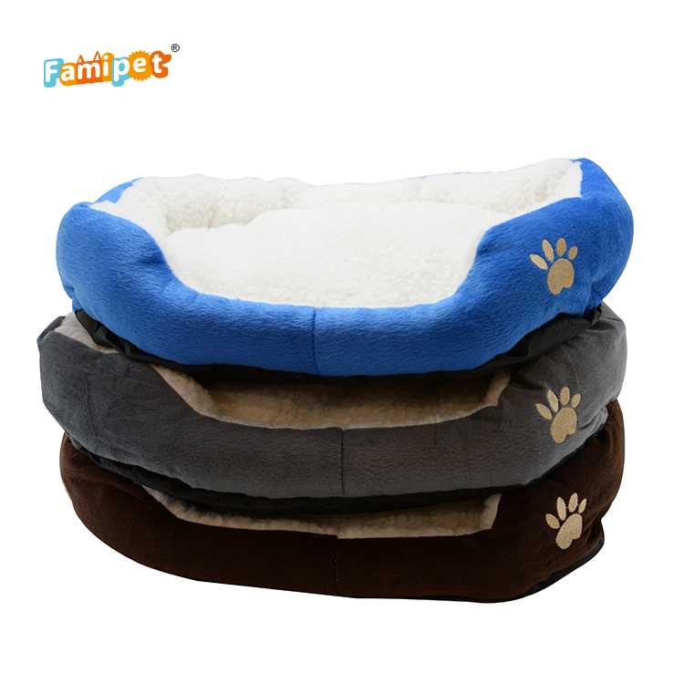 In Stock Pet Bed China Manufacture Fluffy Round Pet Bed Dog