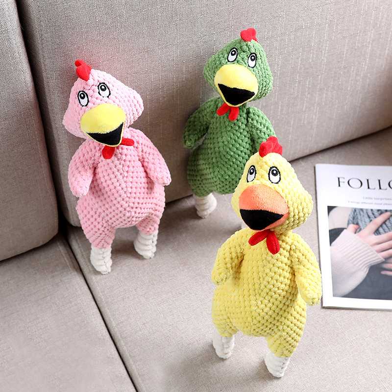 Ing Dog Toys Squealing Plush Pet Toys Gnawing Grinding Teeth Screaming Chicken