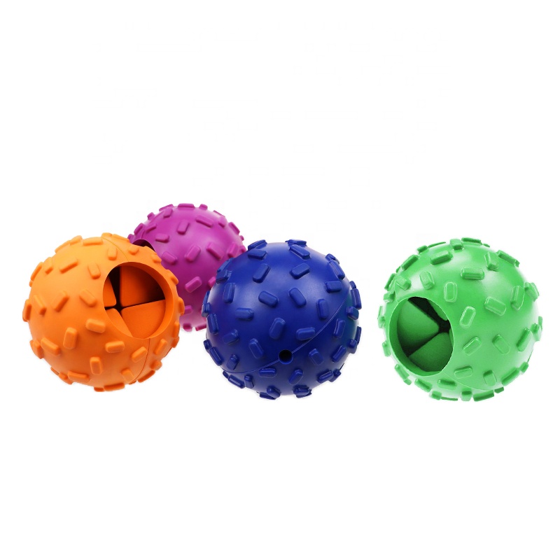 Interactive Ball Toy Food Leakage Ball Toothbrush Sustainable Chewing Pet Toy Baby Dogs  