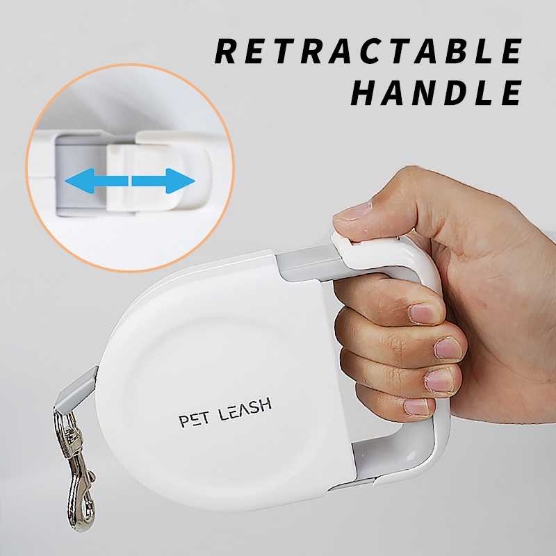 JIANICAT Portable Outdoor Automatic Dog Leash With Retractable Handle