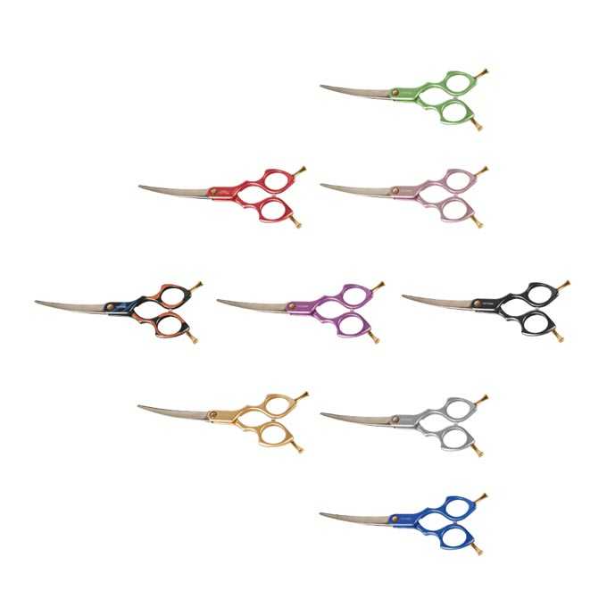 KISS Series Professional Hair Scissors Dog Grooming Curved Scissors