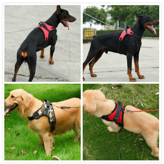 Kingtale No Pull Outdoor Control Handle Reflective Safety Pet Vest Adjustable Dog Harness