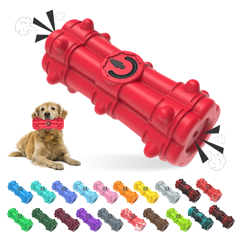 Kinyu March Doubleend Squeaky Durable Bomb Bone Shape Pet Toy Manufacturers Dog Chewing
