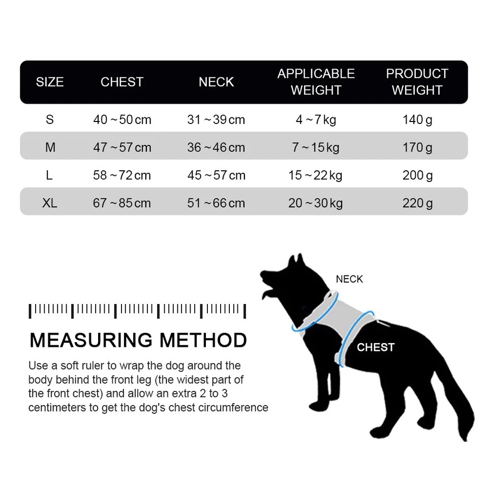 LED Luminous Dog Harness Light Up Dog Chest Strap Vest Pet Safety Reflective Harness Collar Pet Vest Husky Shepherd Labrador