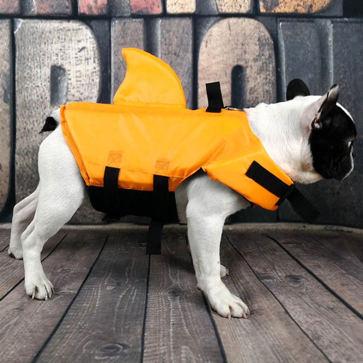 Large Small Dog Pet Swimsuit Shark Fin Dog Swimsuit Law Fighting Professional Life Jacket
