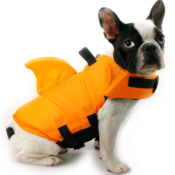 Large Small Dog Pet Swimsuit Shark Fin Dog Swimsuit Law Fighting Professional Life Jacket