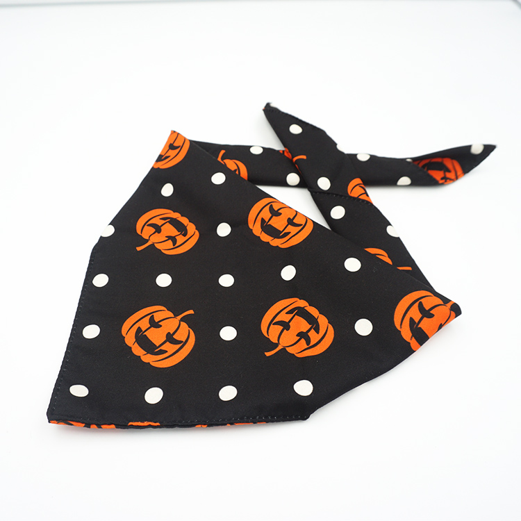 Low MOQ Polyester Scarf Custom Logo Neck Warmer Customized Printing Logo Cotton Silk Pet Bandanas Dog Bandana