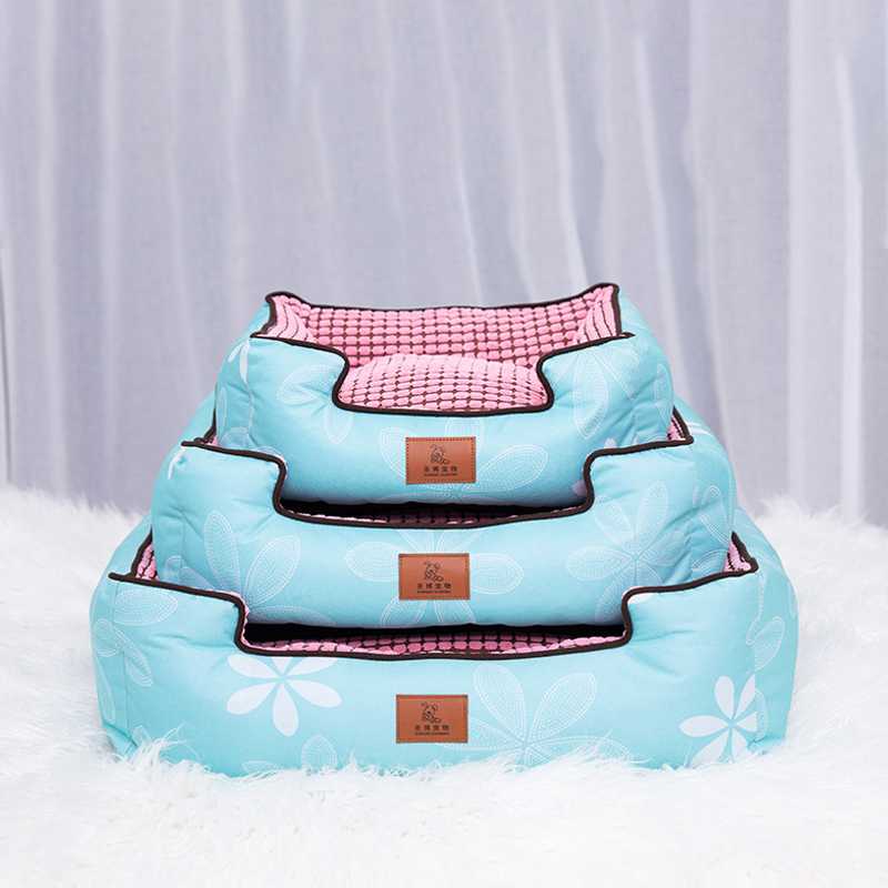 Low Rectangle Soft Fluffy Pet Beds Accessories Dog Cat