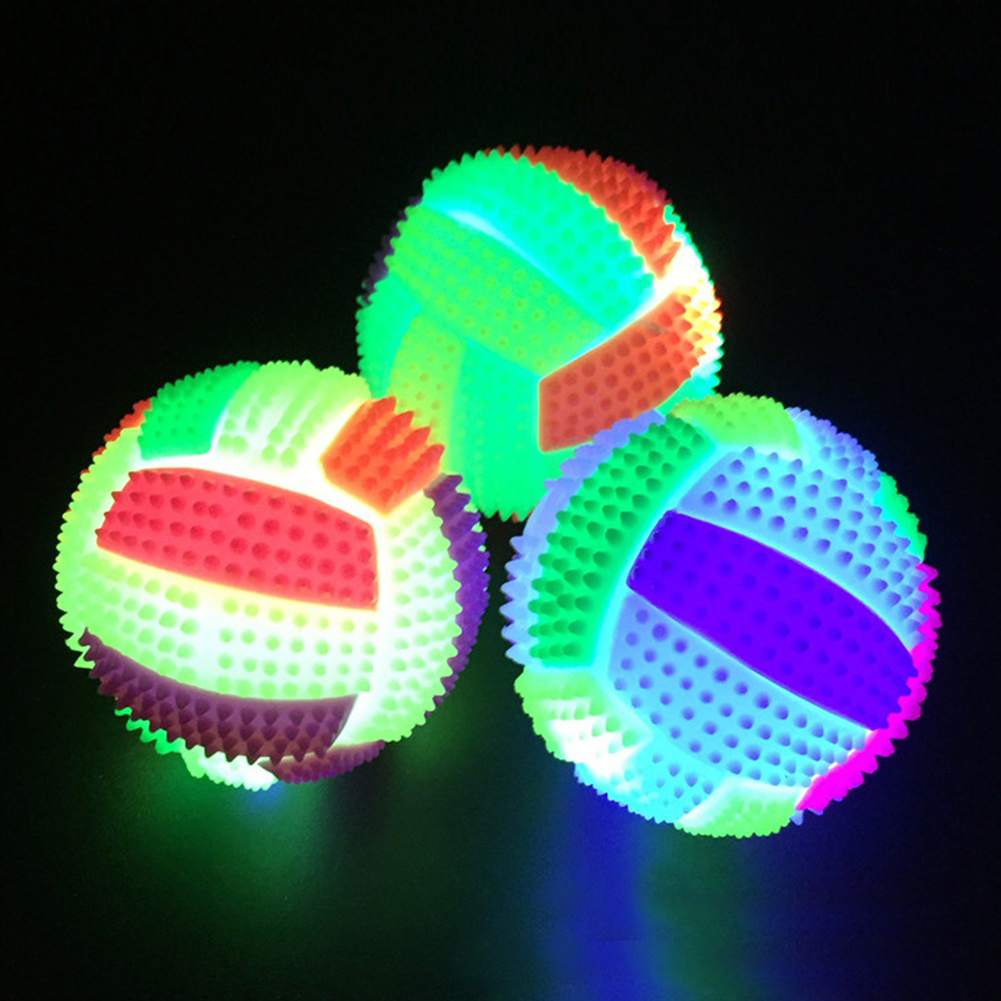 Luminous Volleyball Bouncy Massage Football Puzzle Ball Dog Pet Toys