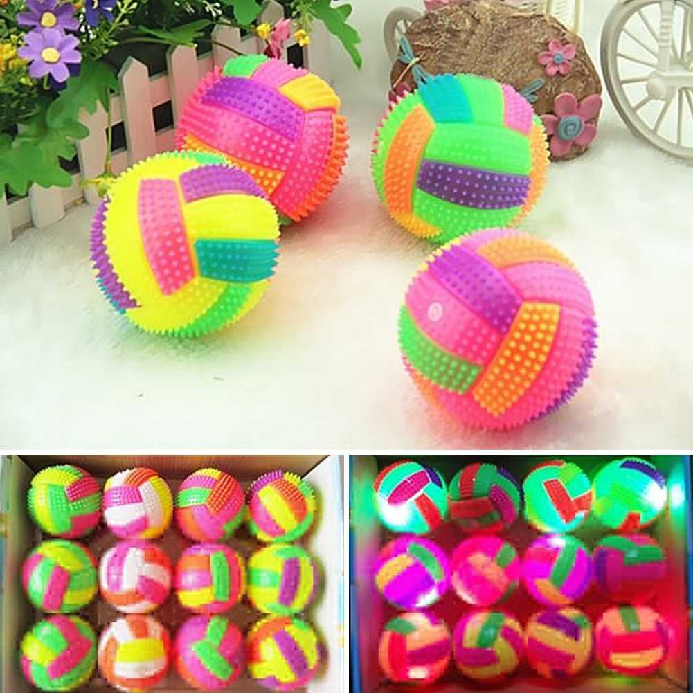 Luminous Volleyball Bouncy Massage Football Puzzle Ball Dog Pet Toys