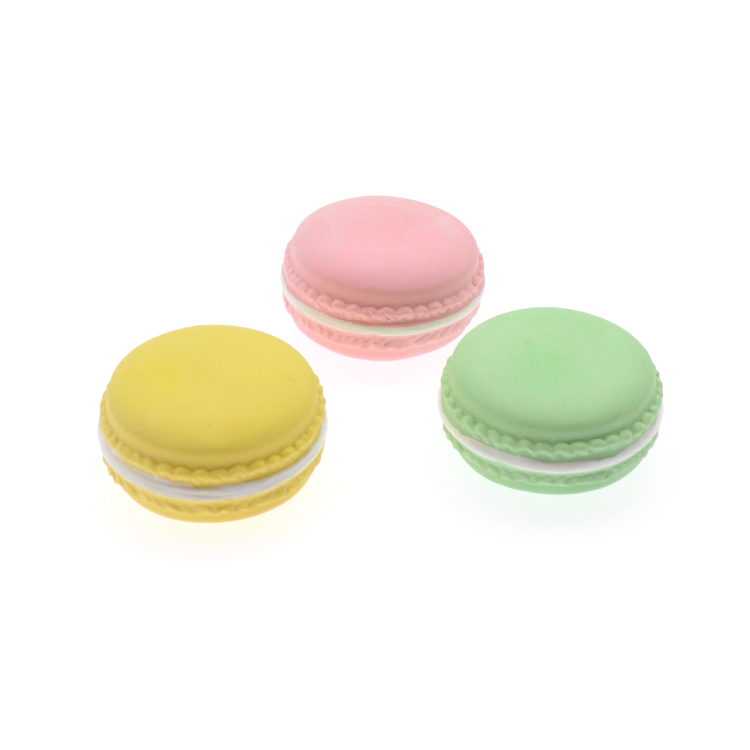 Macaron Shape Vendor Supply Round Multicolor Chewing Latex Dog Toy