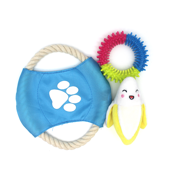 Manufacturer Direct Sales 10 Packs Toy Set Dental Custom Cotton Durable Rope Dog Chew Set Pet Toy Ball