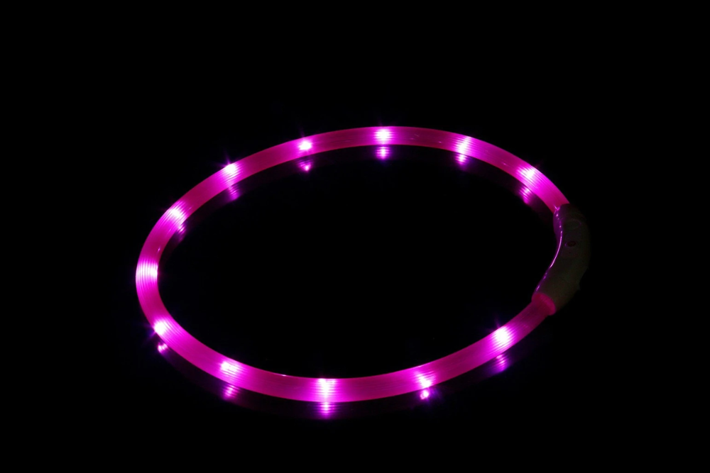 Manufacturer LED Dog Collars Led Light Rechargeable Waterproof Reflective Custom Pet Dog Collar