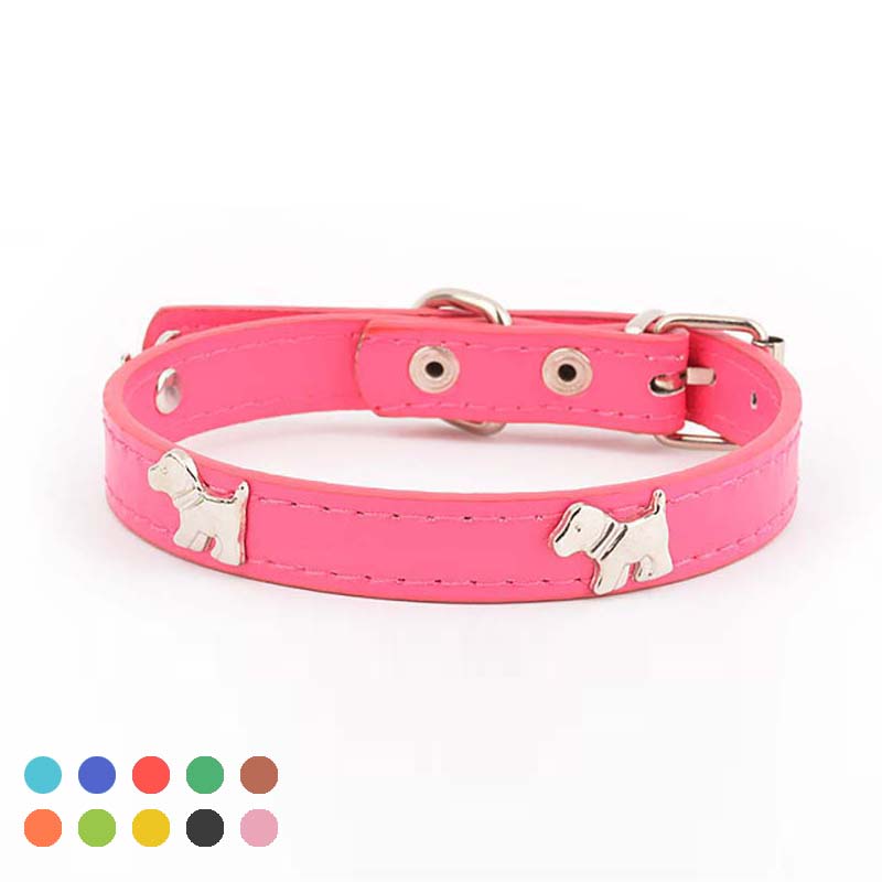 Manufacturer Necklace Pet Supplies Soft Sturdy Leather Kitten Collar Cat Pet Traction Collars