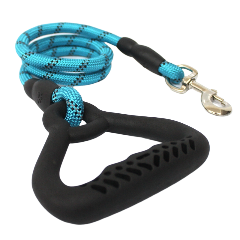 Manufacturer OEM ODM Pet Accessories 120cm Length Reflective Nylon Rope Chain Dog Leash Carabiner