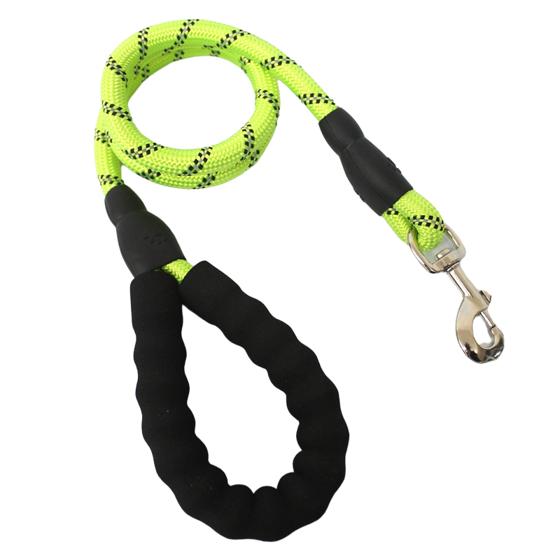 Manufacturer OEM ODM Pet Accessories 120cm Length Reflective Nylon Rope Chain Dog Leash Carabiner