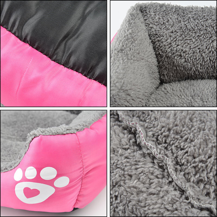 Manufacturer Pet Accessories Rectangle Washable Waterproof Oxford Custom Dog Bed