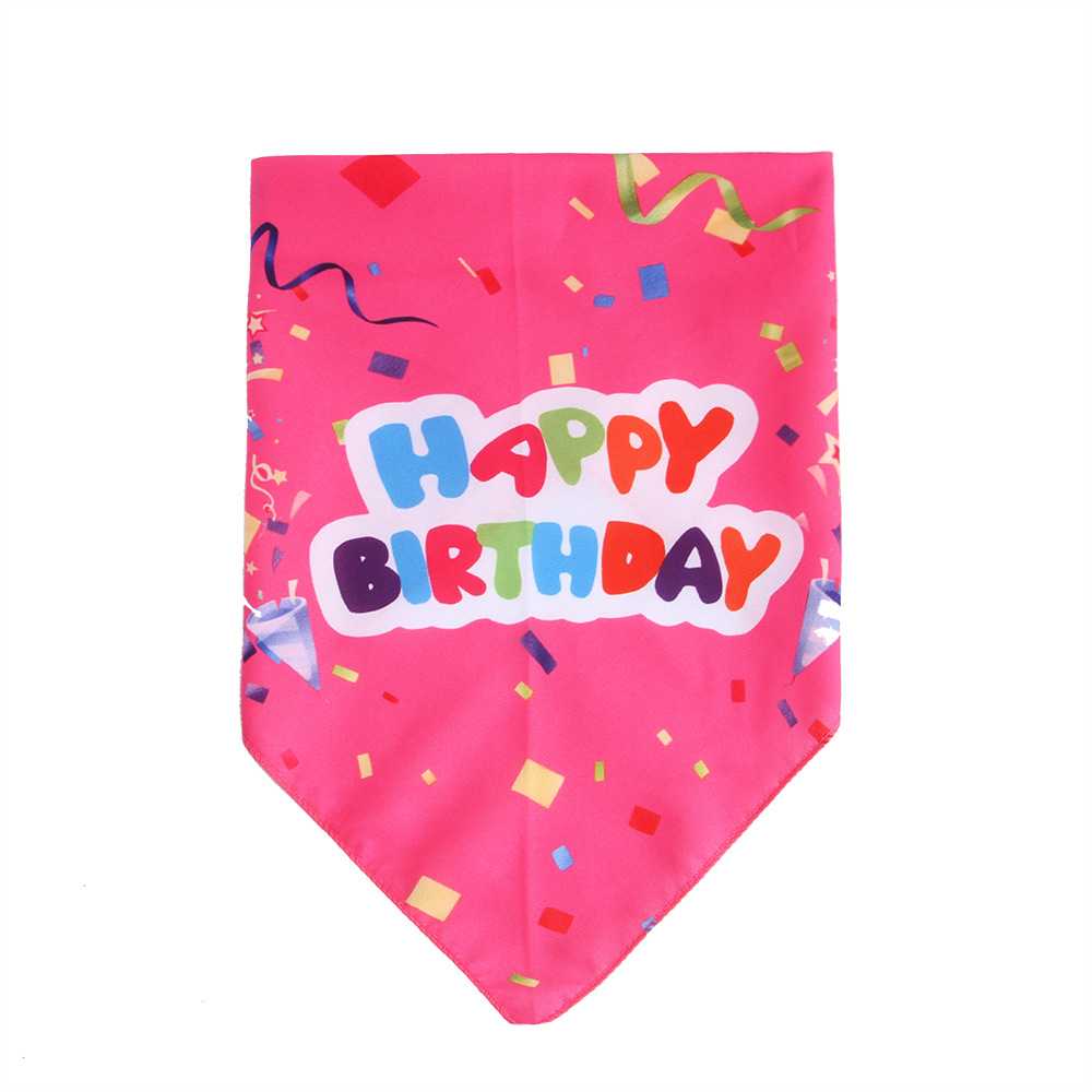 Manufacturers Pet Accessories Birthday Saliva Towel Dog Collar Cat Triangle Scarf