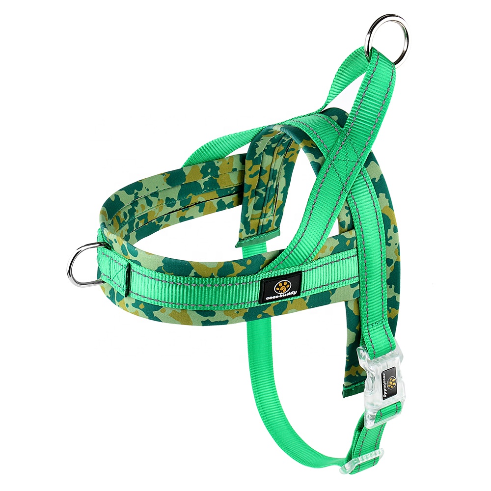 Manufacturers Reflective Nylon Tactical Soft Neoprene Padded Quick Fit Dog Strap Harnesses Dogs