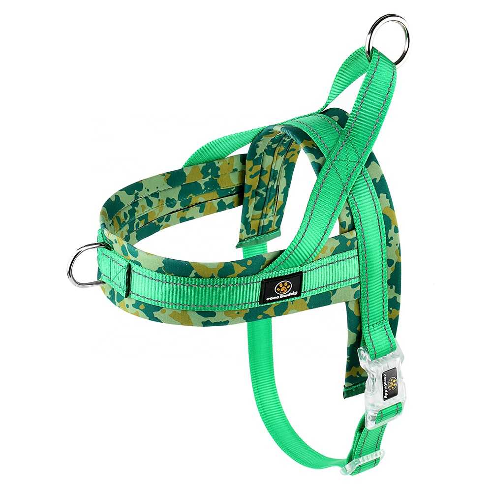 Manufacturers Reflective Nylon Tactical Soft Neoprene Padded Quick Fit Dog Strap Harnesses Dogs