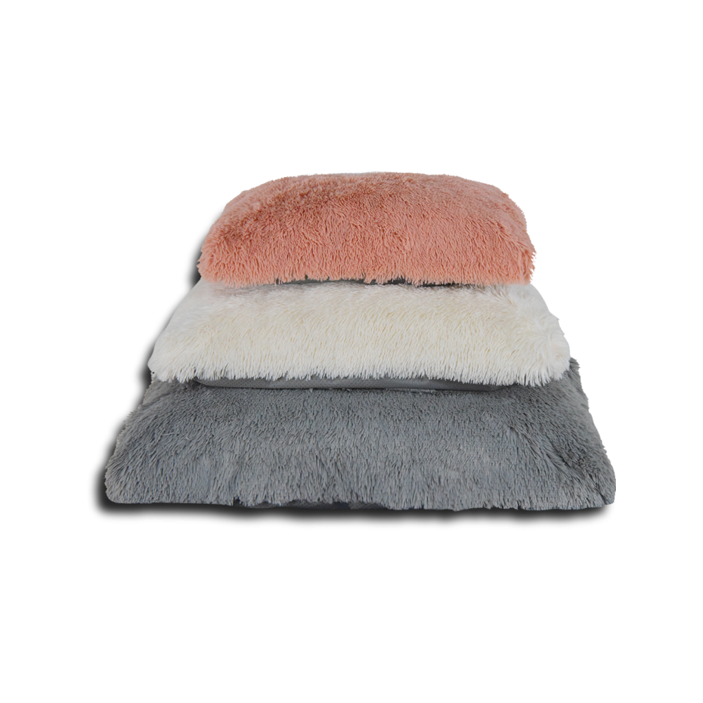 Medium Size Fluffy Pompon Pet Bed Round Shape Bolster Dog Bed Soft Plush Cat Cave Bed Pet Supplies Donuts