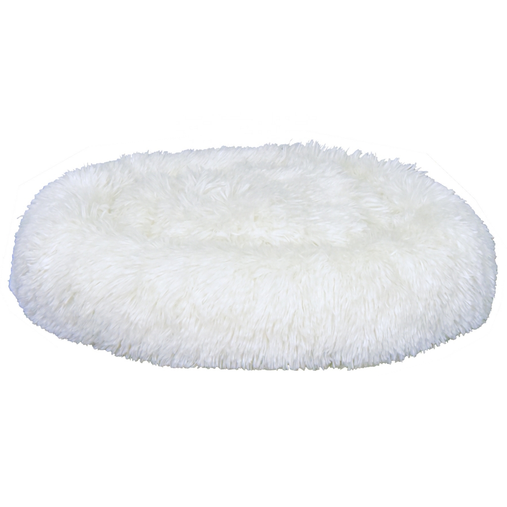 Medium Size Fluffy Pompon Pet Bed Round Shape Bolster Dog Bed Soft Plush Cat Cave Bed Pet Supplies Donuts