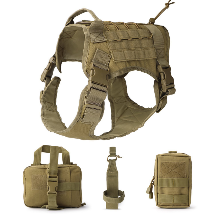 Military Pitbull No Pull Large Tactical Dog Training Harness