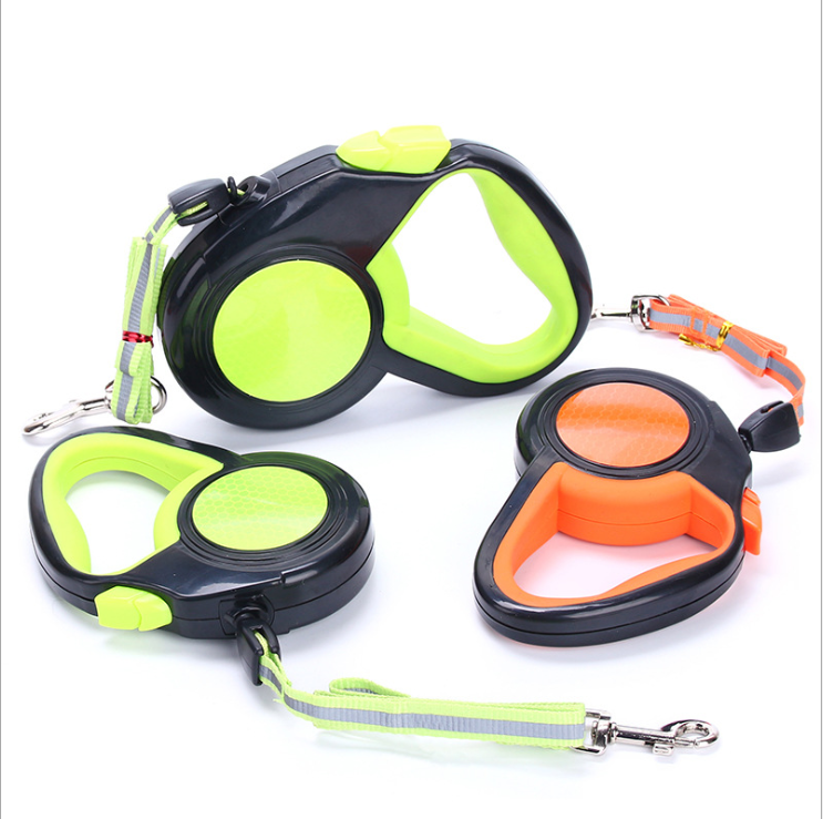 More Dog Traction Rope Automatic Telescopic Reflective Rope 3 Meters 5 Meters Dog Rope Pet Leash