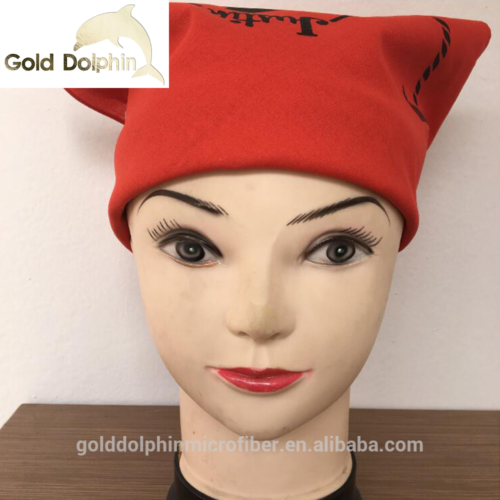 Multicolor Soft Cotton Printed Customized Square Bandana Novelty Headband Rave Mask