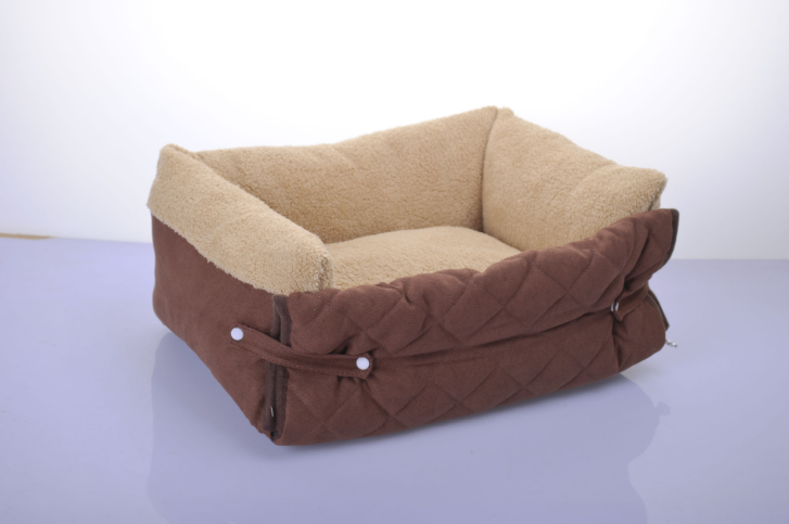 Multifunctional Sofa Dog Bed Clamshell Pet Bed Breathable Suede Dog Bed