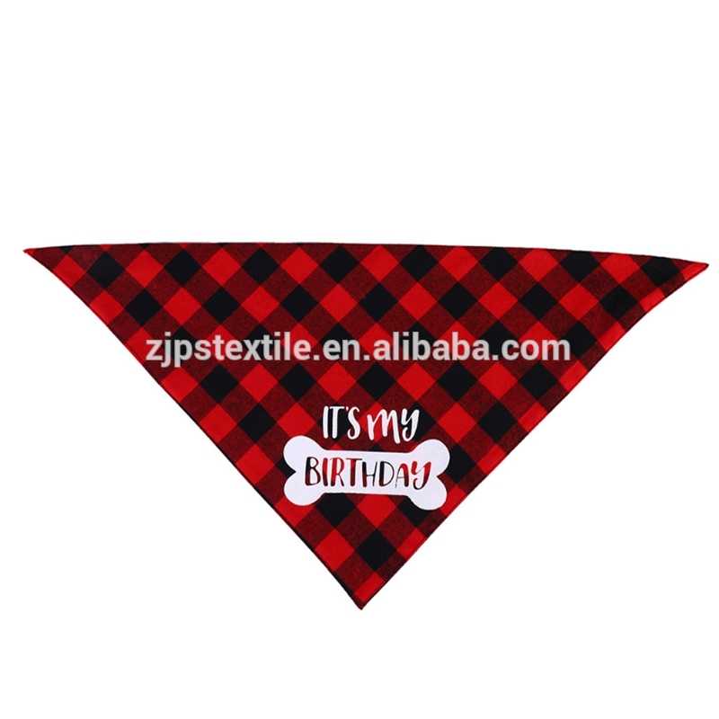 Multiple Color Pet Bandana Cotton Soft To Dog Or Cat Christmas Triangle Bandana With Custom