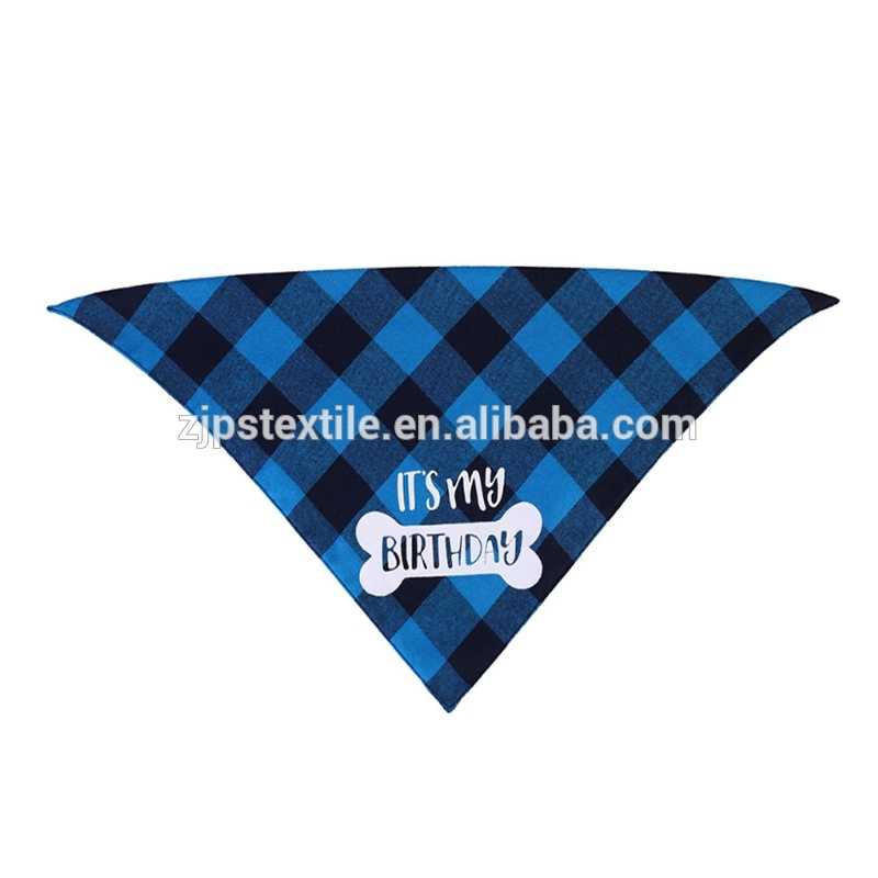 Multiple Color Pet Bandana Cotton Soft To Dog Or Cat Christmas Triangle Bandana With Custom