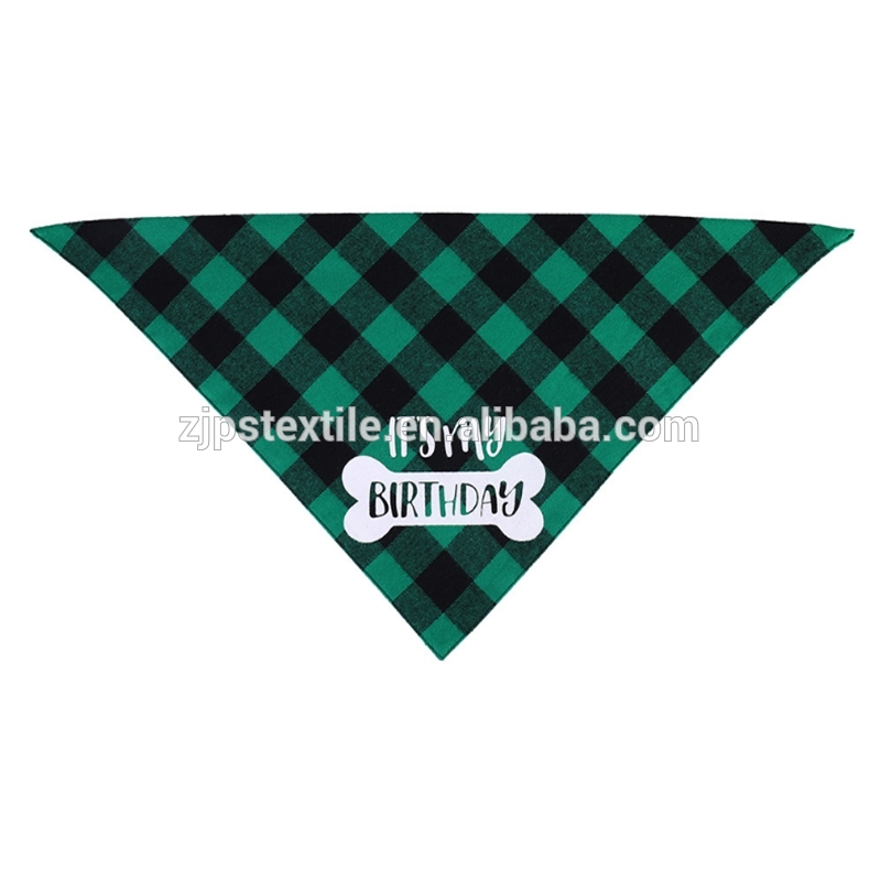 Multiple Color Pet Bandana Cotton Soft To Dog Or Cat Christmas Triangle Bandana With Custom