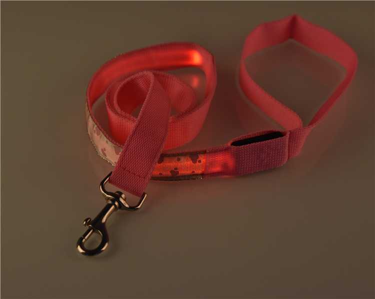 Night Safety Light Up Flashing LED Pet Dog Leash