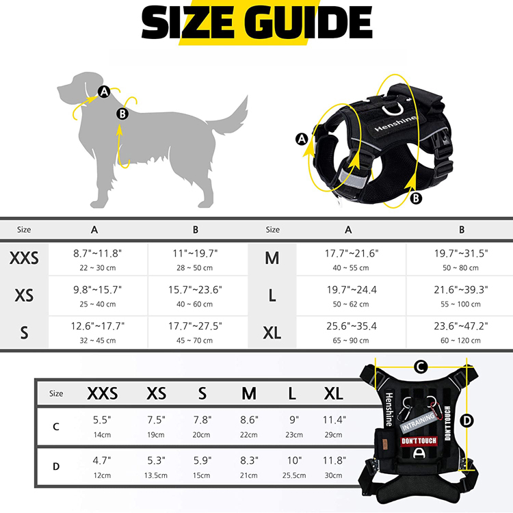 NoPull Adjustable Eva Padded Dog Vest Reflective NoChoke Pet Removable Patch Harness Vest With Easy Control Handle