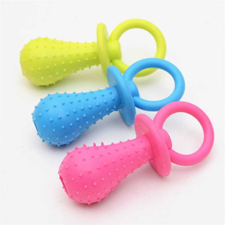 Nontoxic Mininipple Small Bell Inside Pet Molar Bite Tpr Dog Toy