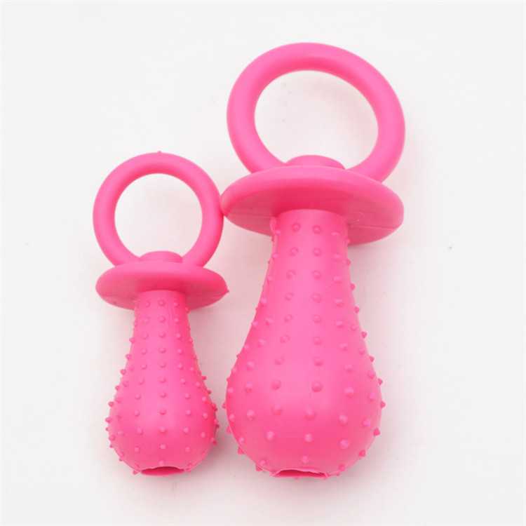 Nontoxic Mininipple Small Bell Inside Pet Molar Bite Tpr Dog Toy