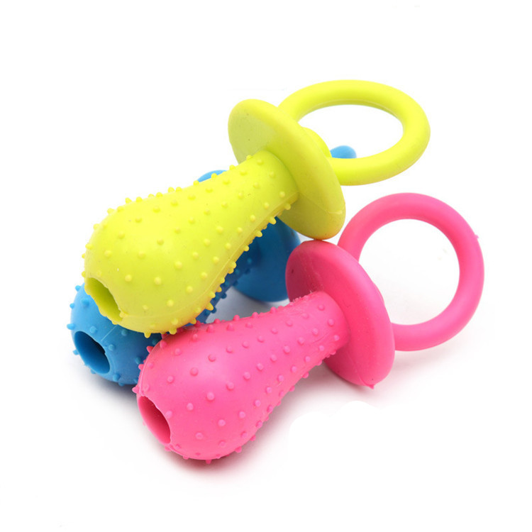 Nontoxic Mininipple Small Bell Inside Pet Molar Bite Tpr Dog Toy