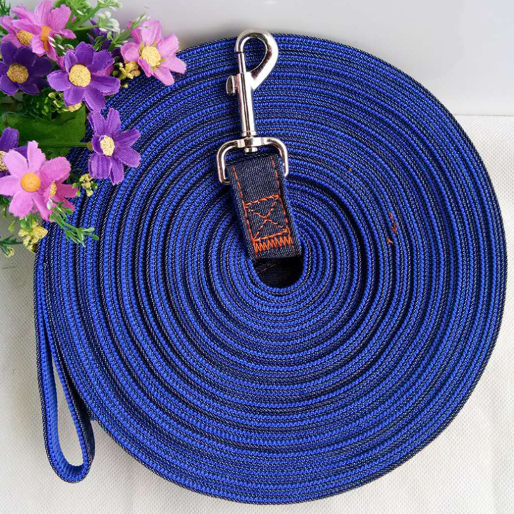 Nylon Lengthen Dog Leash Jean 10meter 15meter 20meter Pet Leashes Wholeslae