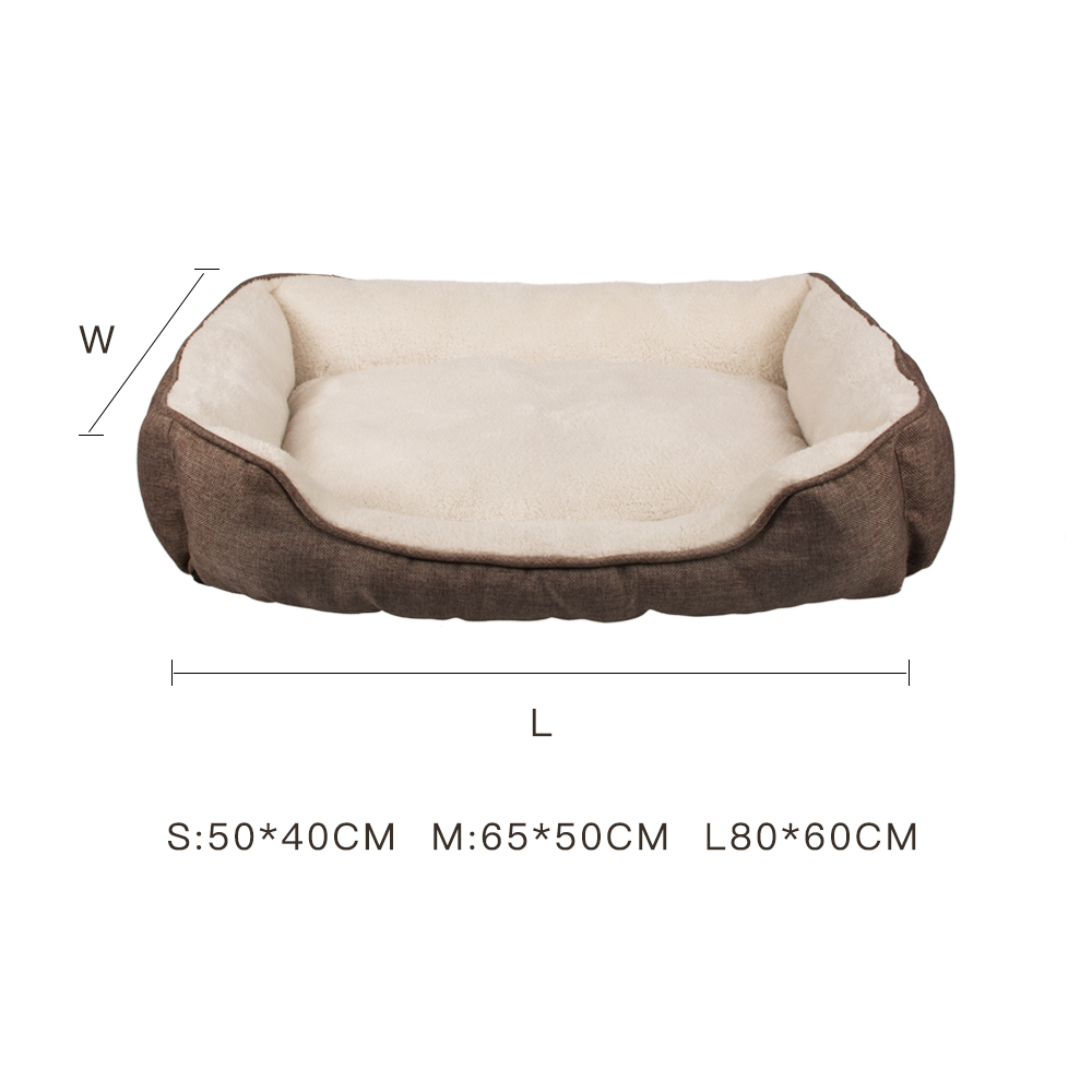 OEM Available Custom Logo Promotional Grey Foldable Sofa Large Pet Dog Bed