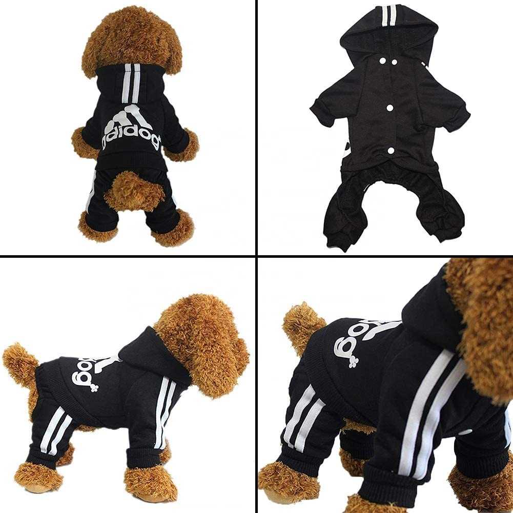 Original Adidog Pet Clothes Dog Costume Puppy Hoodies Coat Winter Sweat Shirt Warm Sweater Suit Dog Outfits Pet Apparel