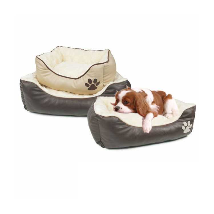 Orthopedic Pet Leather Dog Bed