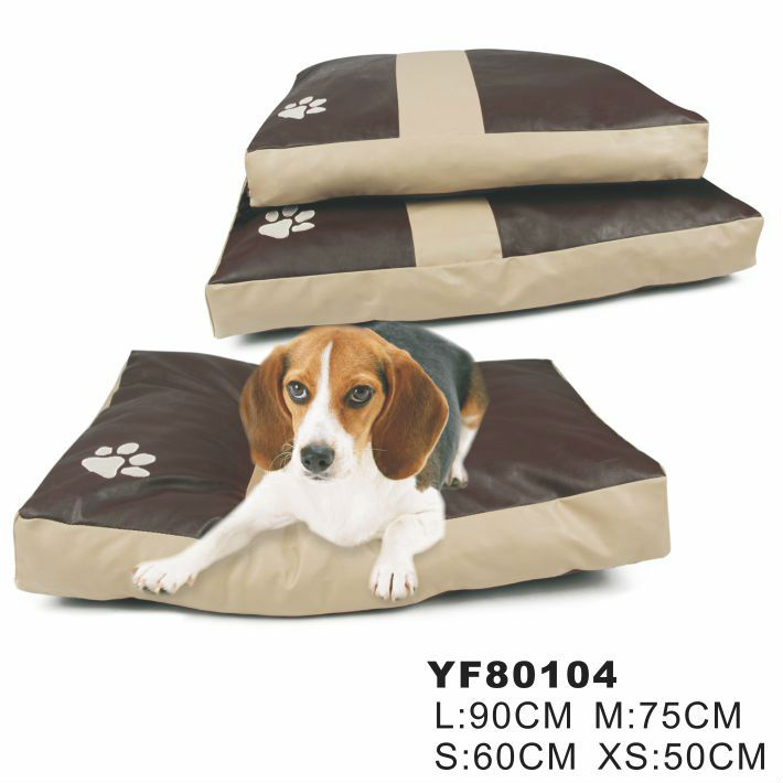 Orthopedic Pet Leather Dog Bed