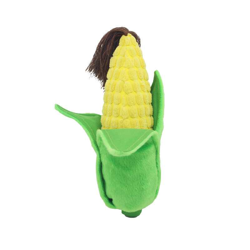 Outlet Cornshaped Pet Plush Toy With Safe Antibite Material