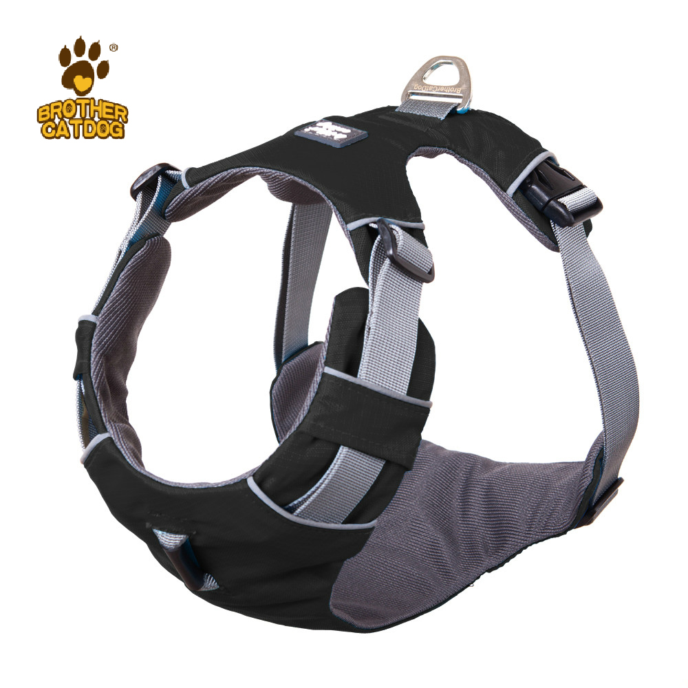 Padded Vest Silicone Pet Collar Leash No Pull Dog Harness