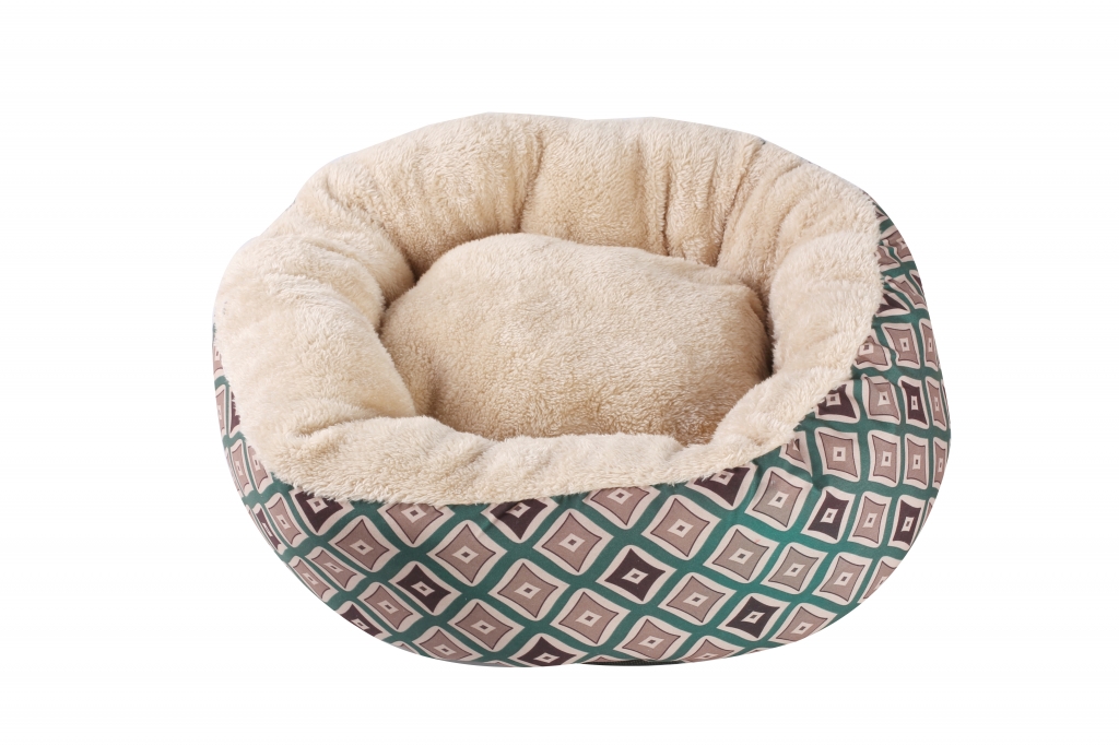 Pawise Orthopedic Durable Premium Round Pet Bed Multi Size Anti Anxiety Soft Bed Dogs Cats