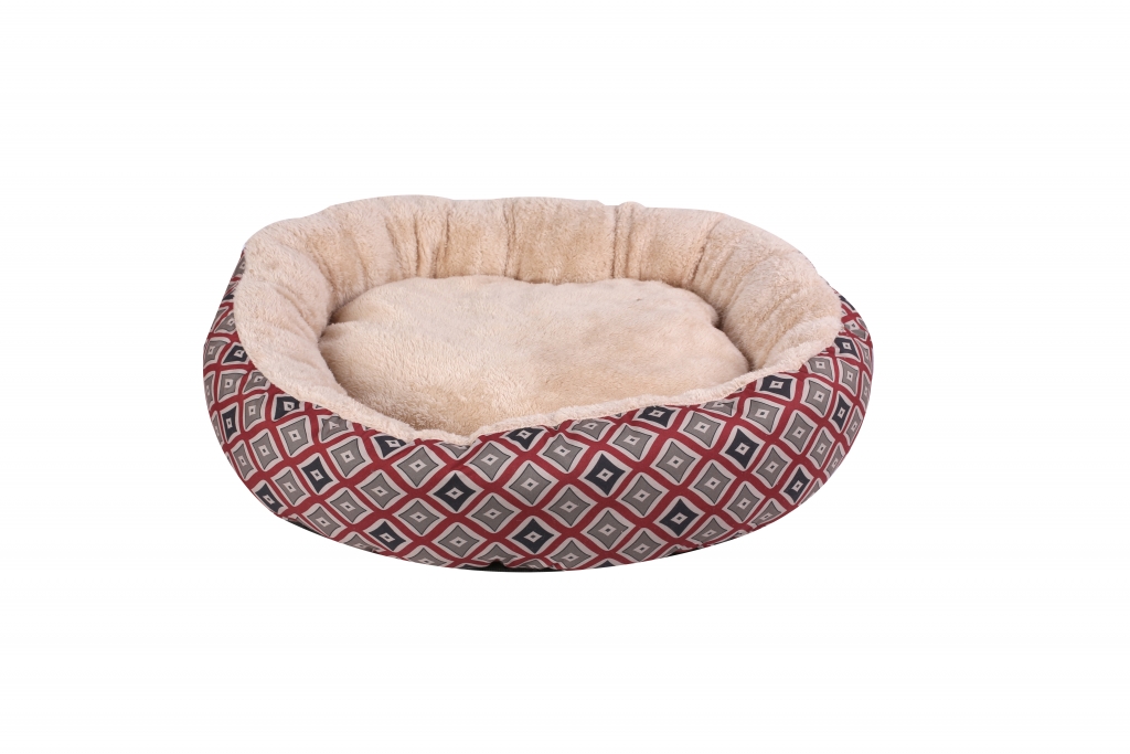 Pawise Orthopedic Durable Premium Round Pet Bed Multi Size Anti Anxiety Soft Bed Dogs Cats