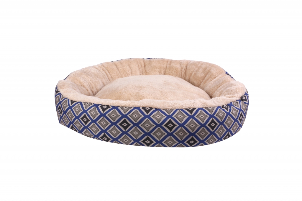 Pawise Orthopedic Durable Premium Round Pet Bed Multi Size Anti Anxiety Soft Bed Dogs Cats