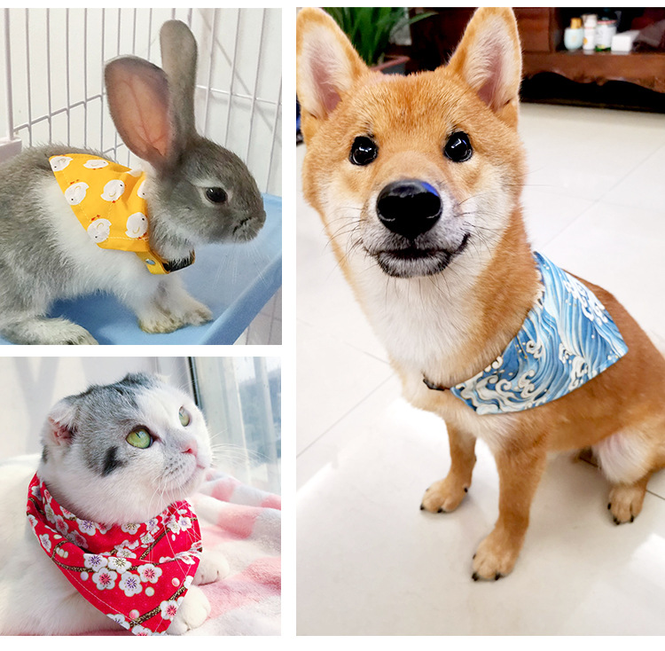 Peaktoppets 32 Styles Cute Dog Bandana Scarf Triangle Bibs Bandanas Perros Dogs Rabbit Cats Pet Accessories