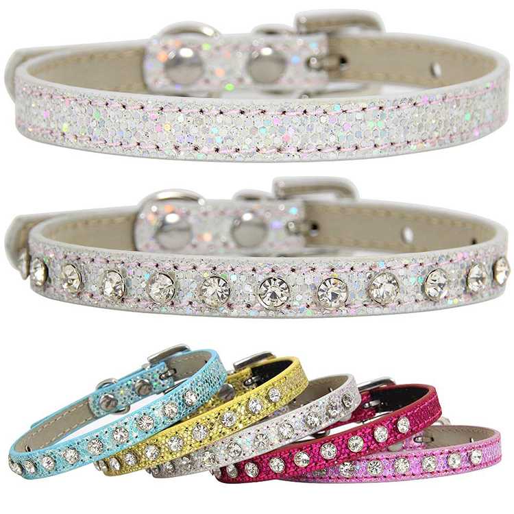 Perfiso Safe Cat Adjustable Collar Bling Diamante Pet Collars Dogs Cats